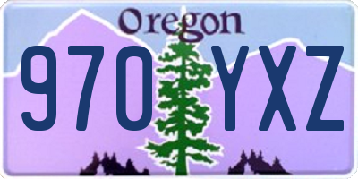 OR license plate 970YXZ