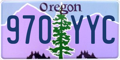 OR license plate 970YYC