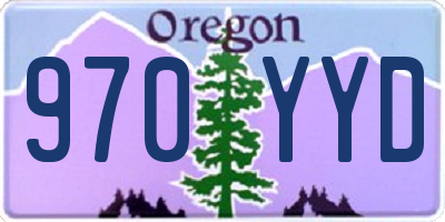 OR license plate 970YYD