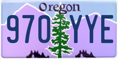 OR license plate 970YYE