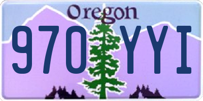 OR license plate 970YYI