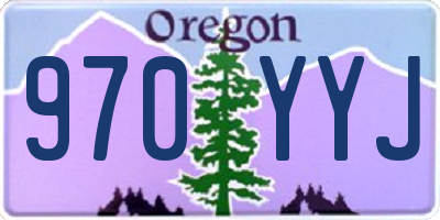 OR license plate 970YYJ