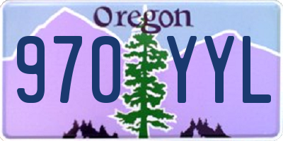 OR license plate 970YYL