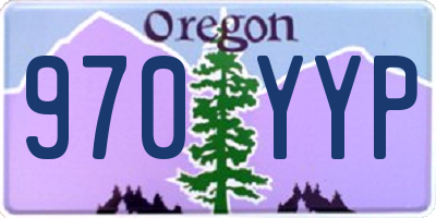 OR license plate 970YYP