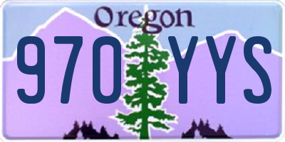 OR license plate 970YYS