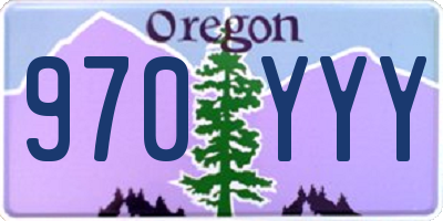 OR license plate 970YYY