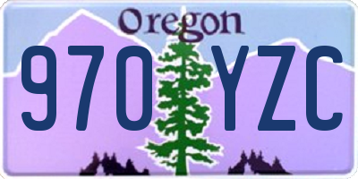 OR license plate 970YZC