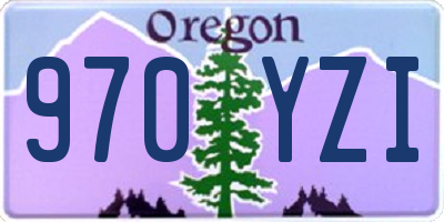 OR license plate 970YZI