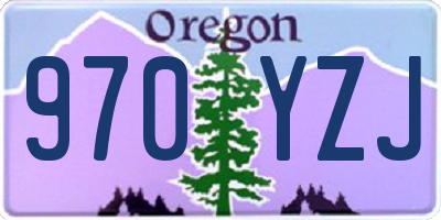 OR license plate 970YZJ