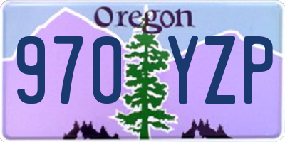 OR license plate 970YZP