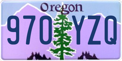 OR license plate 970YZQ