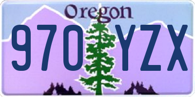 OR license plate 970YZX