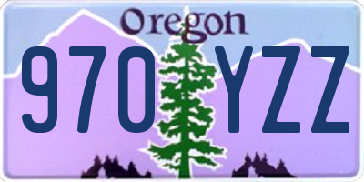 OR license plate 970YZZ