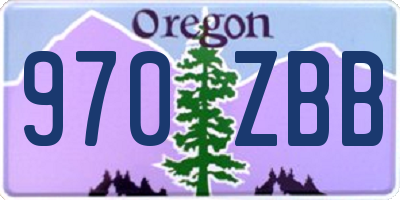 OR license plate 970ZBB