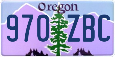 OR license plate 970ZBC