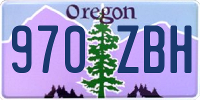 OR license plate 970ZBH