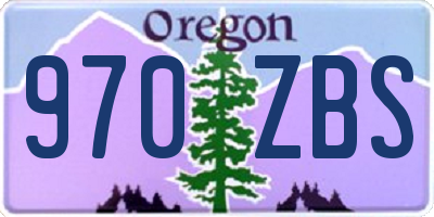 OR license plate 970ZBS