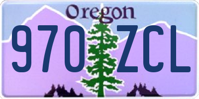 OR license plate 970ZCL