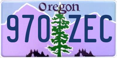 OR license plate 970ZEC