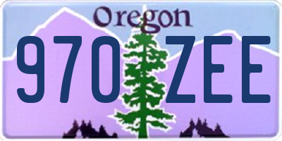 OR license plate 970ZEE