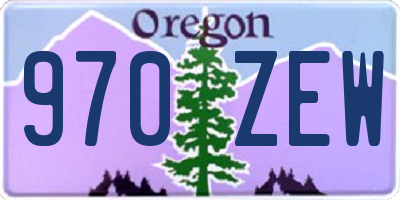 OR license plate 970ZEW