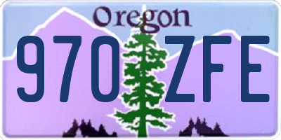 OR license plate 970ZFE