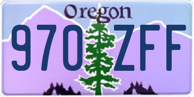 OR license plate 970ZFF