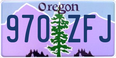OR license plate 970ZFJ