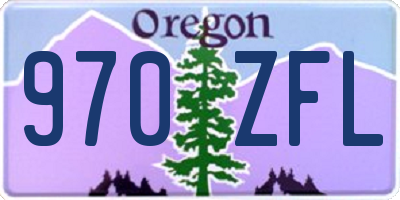 OR license plate 970ZFL