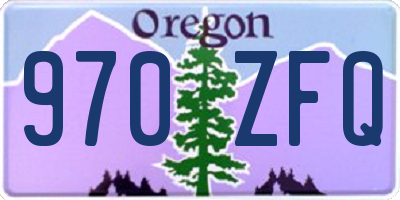 OR license plate 970ZFQ