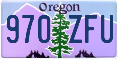 OR license plate 970ZFU