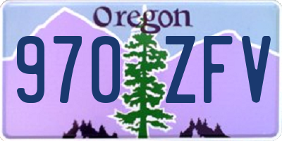 OR license plate 970ZFV