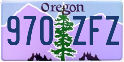 OR license plate 970ZFZ