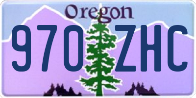 OR license plate 970ZHC