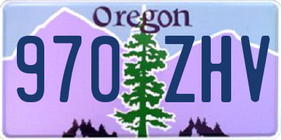 OR license plate 970ZHV