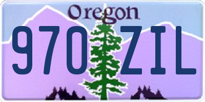 OR license plate 970ZIL