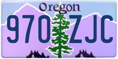 OR license plate 970ZJC