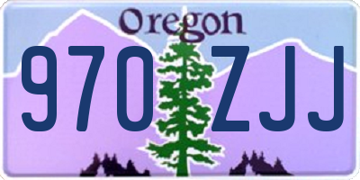 OR license plate 970ZJJ