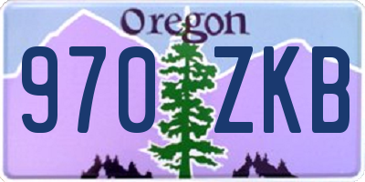 OR license plate 970ZKB