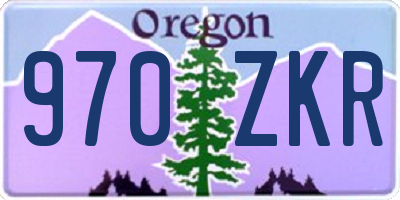 OR license plate 970ZKR