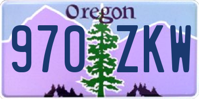 OR license plate 970ZKW