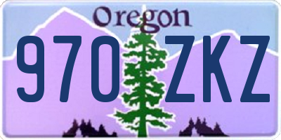 OR license plate 970ZKZ