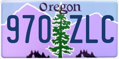 OR license plate 970ZLC
