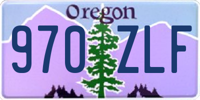 OR license plate 970ZLF