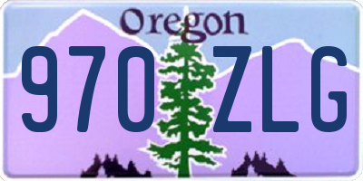 OR license plate 970ZLG