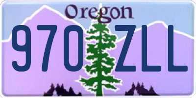 OR license plate 970ZLL