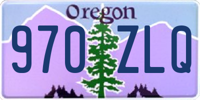 OR license plate 970ZLQ