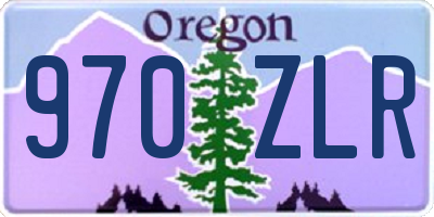 OR license plate 970ZLR