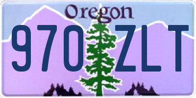 OR license plate 970ZLT