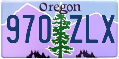 OR license plate 970ZLX
